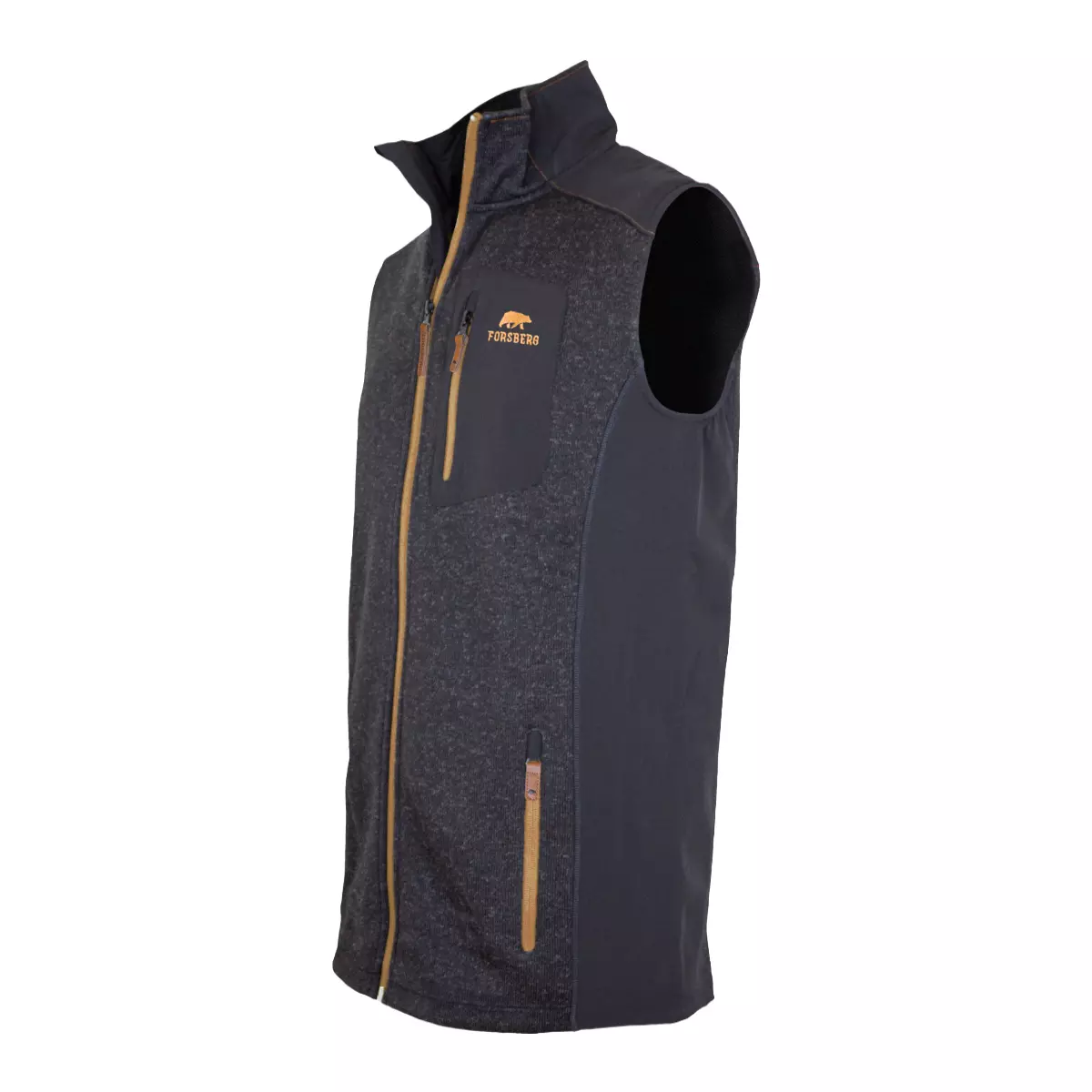 FORSBERG warme Strickfleece Weste mit Verstärkungen - 3