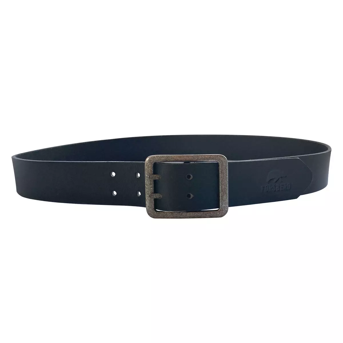 FORSBERG Ledergürtel mit Doppeldorn Schnalle aus Metall - 4